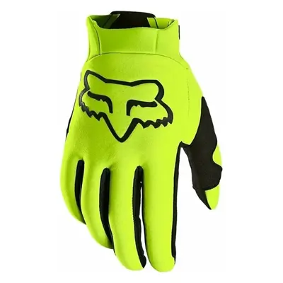 FOX Defend Thermo Off Road Gloves Fluo Yellow Kesztyű kerékpározáshoz