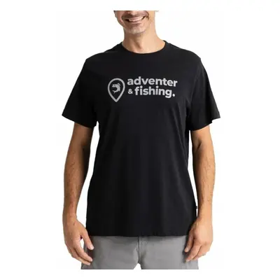 Adventer & fishing Horgászpóló Short Sleeve T-shirt Black