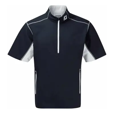 Footjoy Half Zip S/S Navy White Dzseki