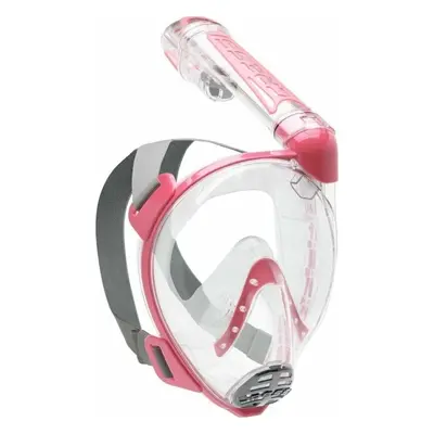 Cressi Duke Dry Full Face Mask Pink Transparent Úszó maszk