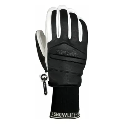 Snowlife Classic Leather Glove Black/White Síkesztyű