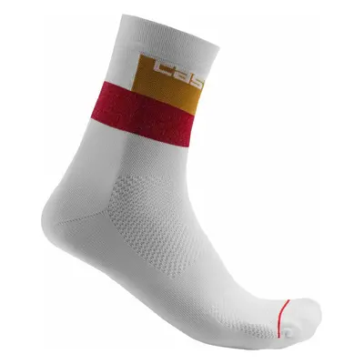 Castelli Blocco Sock Ivory S/M Kerékpáros zoknik