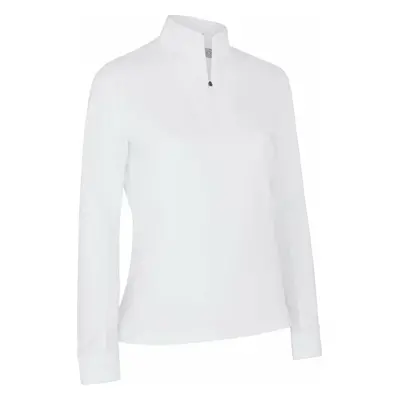 Callaway Solid Sun Protection 1/4 Zip Brilliant White Pulóver