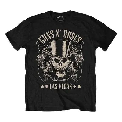 Guns N' Roses Ing Top Hat, Skull & Pistols Las Vegas Unisex Black