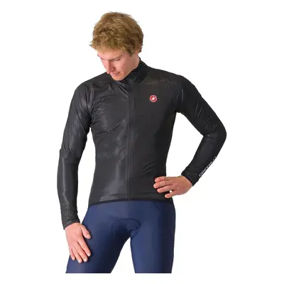 Castelli Squall Shell Kabát Light Black/Silver Gray