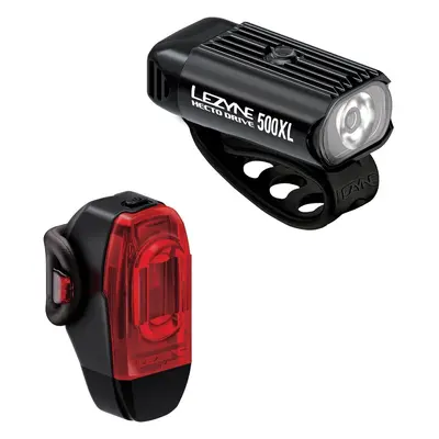 Lezyne Hecto Drive 500XL/KTV Drive+ Pair Black lm-40 lm Elülső-Hátulsó Lámpa szett