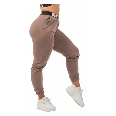 Nebbia Iconic Mid-Waist Sweatpants Brown Fitness nadrág