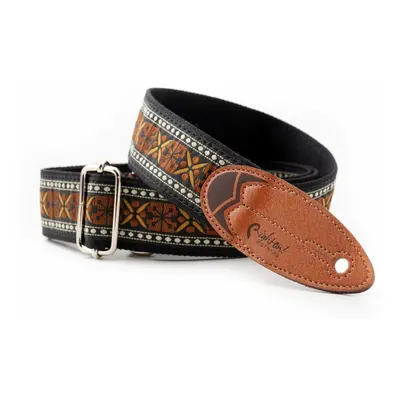 RightOnStraps Surf Textil gitár heveder Rider Brown