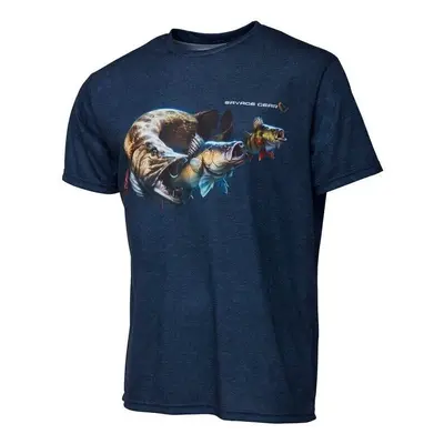 Savage Gear Horgászpóló Cannibal Tee Blue