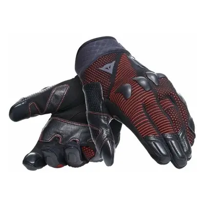 Dainese Unruly Ergo-Tek Gloves Black/Fluo Red Motoros kesztyűk