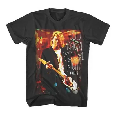 Kurt Cobain Ing You Know You're Right Unisex Black