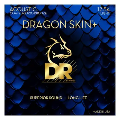 DR Strings Dragon Skin+ Coated 80/20 Light Akusztikus gitárhúrok