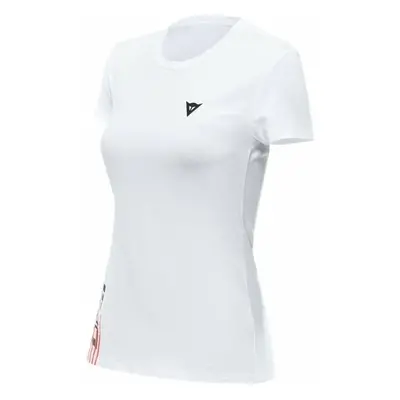 Dainese T-Shirt Logo Lady White/Black Horgászpóló