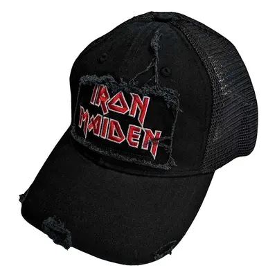 Iron Maiden Sapka Scuffed Logo Black