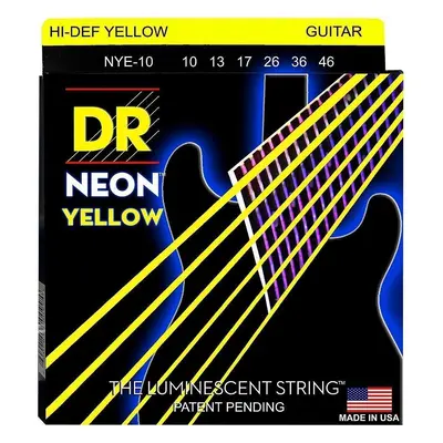 DR Strings NYE-10 Neon Elektromos gitárhúrok