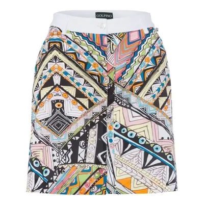 Golfino Tribal Print White Szoknya