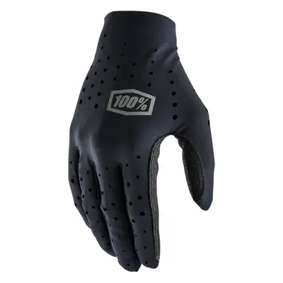 100% Sling Womens Bike Gloves Black Kesztyű kerékpározáshoz