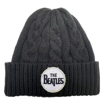 The Beatles Sapka Drum Logo Black