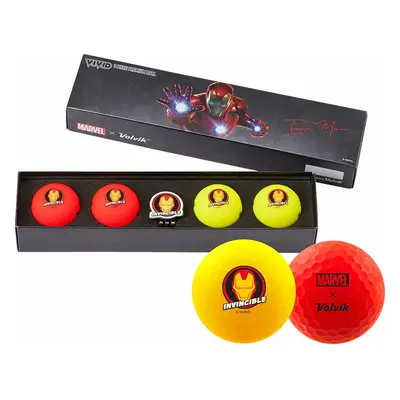 Volvik Vivid Marvel 2.0 Pack Golf Balls Iron Man Golflabda