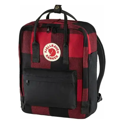 Fjällräven Kånken Re-Wool Hátizsák Red/Black L