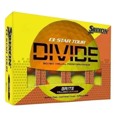 Srixon Q-Star Tour Divide Yellow Orange Golflabda