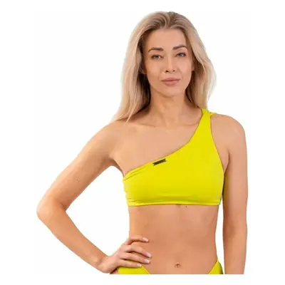 Nebbia One Shoulder Bandeau Bikini Top Green Női fürdőruha