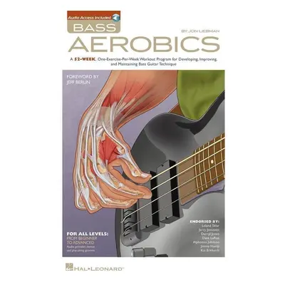 Hal Leonard Bass Aerobics Book with Audio Online Kották