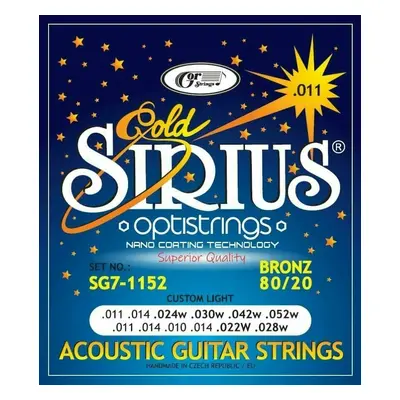 Gorstrings SIRIUS Gold SG7-1152 Akusztikus gitárhúrok