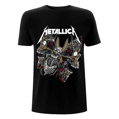 Metallica Ing Skull Moth Unisex Black