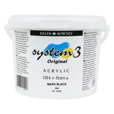 Daler Rowney System3 Akril festék Mars Black 2,25 1 db