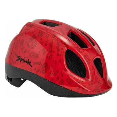 Spiuk Kids Led Helmet Red Gyerek kerékpáros sisak