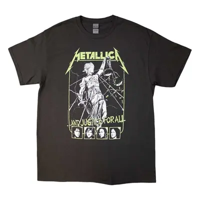 Metallica Ing Justice Faces Unisex Charcoal Grey