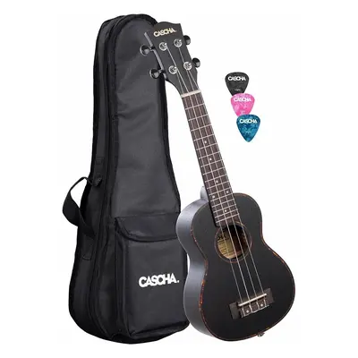 Cascha HH 2262L Black Szoprán ukulele