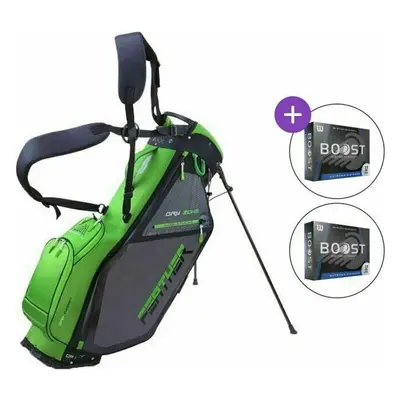 Big Max Dri Lite Feather SET Stand Bag Lime/Black/Charcoal