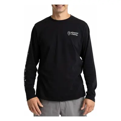 Adventer & fishing Horgászpóló Long Sleeve Shirt Black