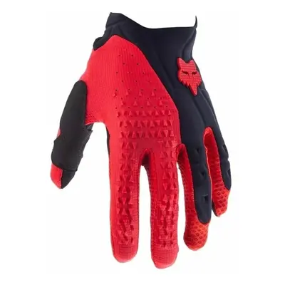 FOX Pawtector Gloves Black/Red Motoros kesztyűk