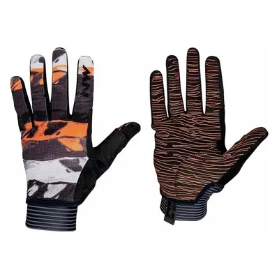 Northwave Air Glove Full Finger Black/Orange/White Kesztyű kerékpározáshoz