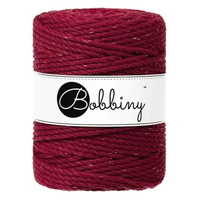 Bobbiny 3PLY Macrame Rope mm m Golden Wine Red Zsinór