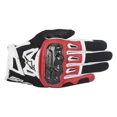 Alpinestars SMX-2 Air Carbon V2 Gloves Black/Red/White Motoros kesztyűk