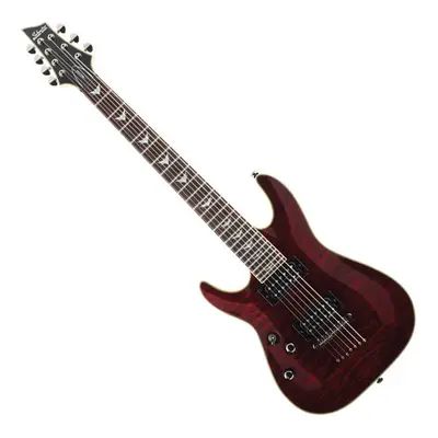 Schecter Omen Extreme-7 LH Black Cherry Elektromos gitár