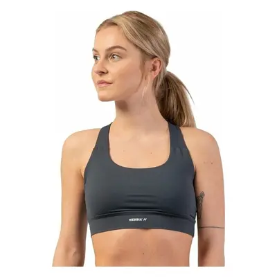 Nebbia Active Sports Bra Dark Grey Fitness fehérnemű