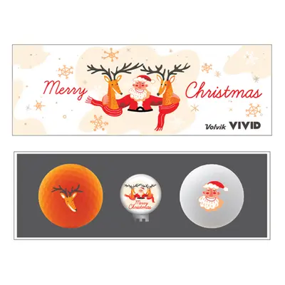 Volvik Vivid Christmas Pack Golf Balls Karácsony Golflabda