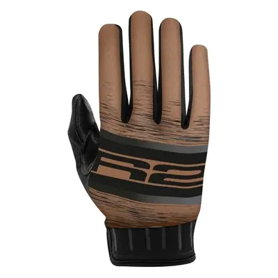 R2 Odyssey Bike Gloves Brown/Black Kesztyű kerékpározáshoz