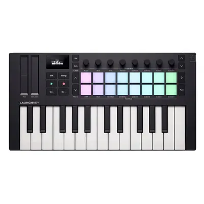 Novation Launchkey Mini MK4 MIDI mesterbillentyűzet Black