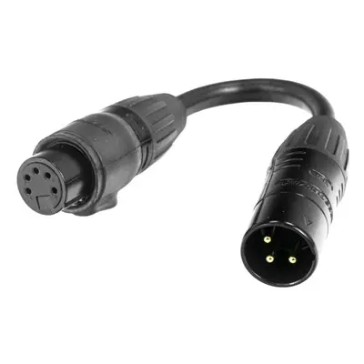 Accu Cable 3-pin to 5-pin FM IP65 Kábel DMX fényekhez