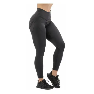 Nebbia High Waist & Lifting Effect Bubble Butt Pants Black Fitness nadrág