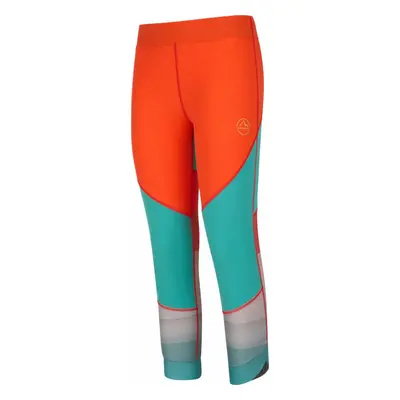 La Sportiva Sensation Leggings W Cherry Tomato/Lagoon Termikus fehérnemű