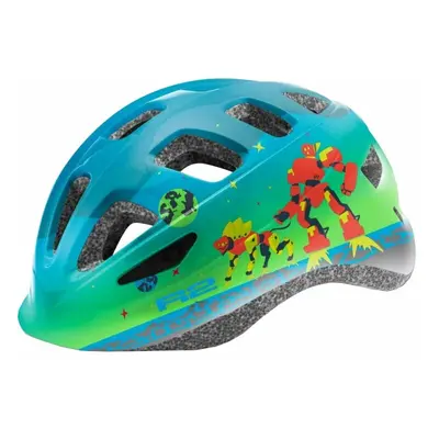 R2 Bunny Helmet Blue/Green/Red Gyerek kerékpáros sisak