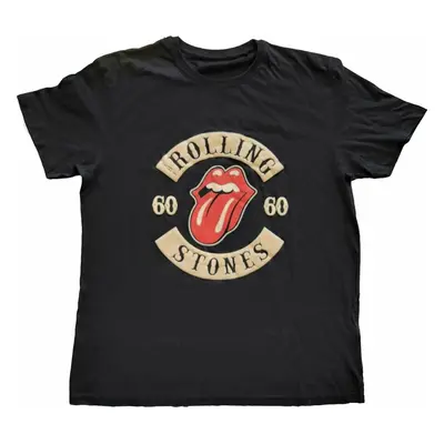 The Rolling Stones Ing Sixty Biker Tongue Unisex Black