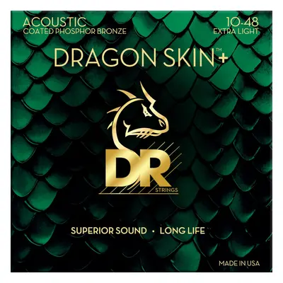 DR Strings Dragon Skin+ Coated Phosphor Bronze Extra Light Akusztikus gitárhúrok